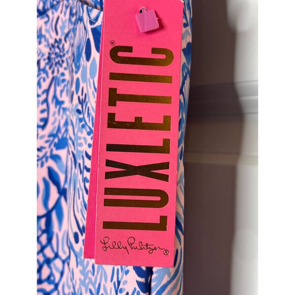 Lilly Pulitzer NEW UPF Luxletic Reid Short Calla Lilly Pink High Tides Size 00 - Picture 6 of 11